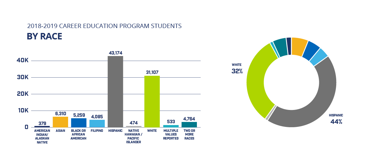 Career Education Program Students by Race